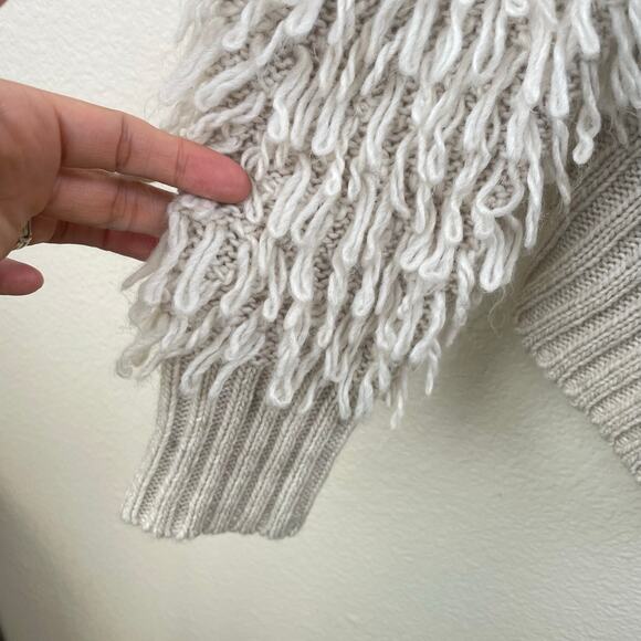 Roxy Womens Cardigan Sz M Shag Boho Festival Oversized Hippie Whimsigoth Witchy - Picture 4 of 8